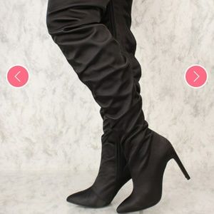 Black Thigh High Boots NEVER BEEN WORN